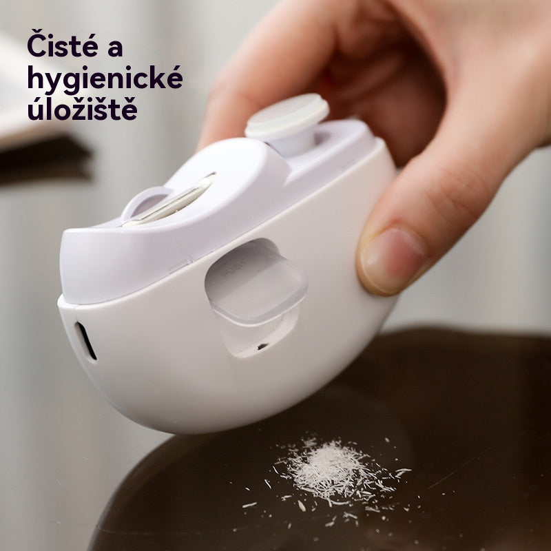 ✨💅【Novinka - 50% zľava】Úplne vylepšené elektrické kliešte na nechty, 2 v 1 na strihanie a leštenie, automatické ukladanie zvyškov, 2 nastavenia