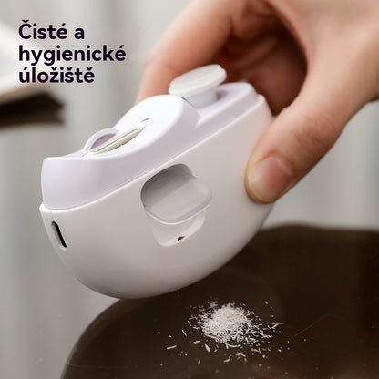 ✨💅【Novinka - 50% zľava】Úplne vylepšené elektrické kliešte na nechty, 2 v 1 na strihanie a leštenie, automatické ukladanie zvyškov, 2 nastavenia