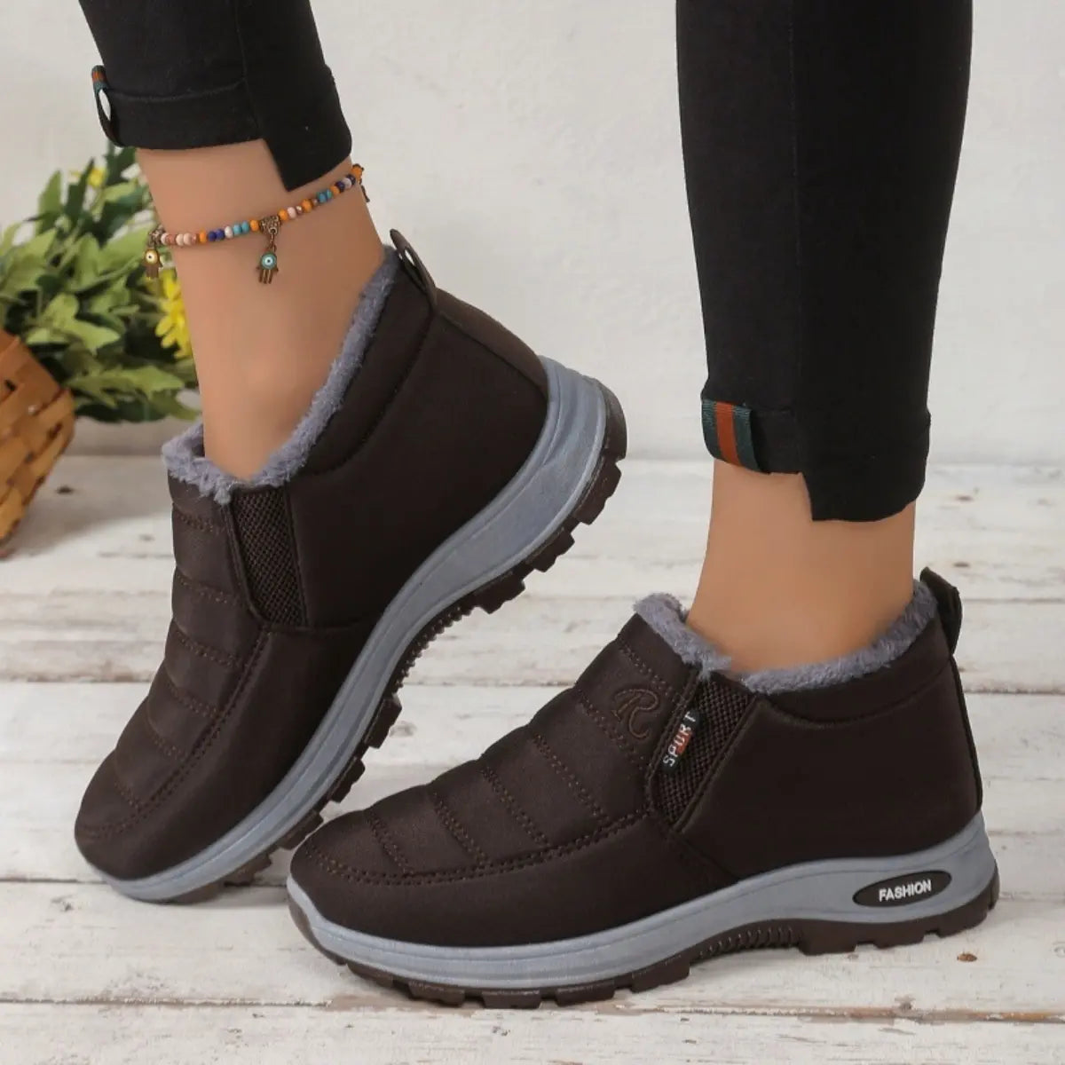🔥【Špeciálna 50% zľava】【35-48】Unisex zimné čižmy s plyšovou podšívkou - teplé, pohodlné a protišmykové do chladného počasia