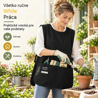 👩‍🍳✨ Nepremokavá a škvrnám odolná vesty zástera – ideálna na varenie, remeslá a záhradkárstvo, pohodlný strih 🛡️