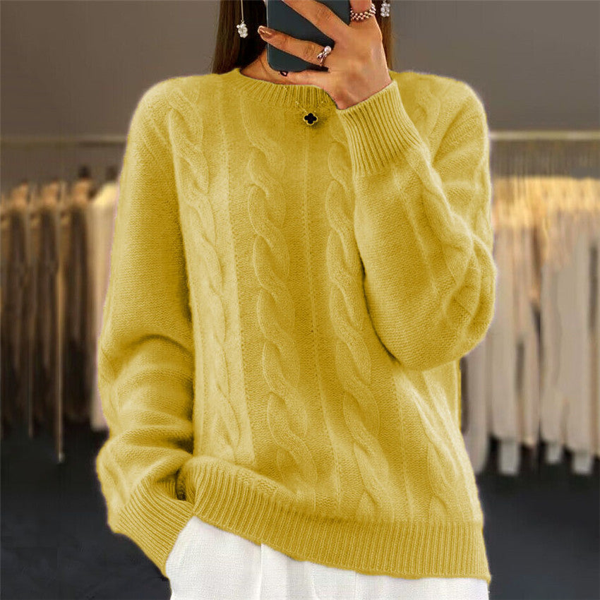 🔥✨【Jesienny nowy styl】【S-2XL】2025 Jednolity kolor Wysokiej jakości miękki i wygodny wełniany sweter