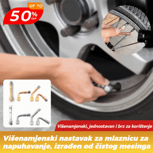 🔥【Kupite 1, dobijte 1 gratis】Višenamjenski nastavak za napuhavanje od čistog mesinga