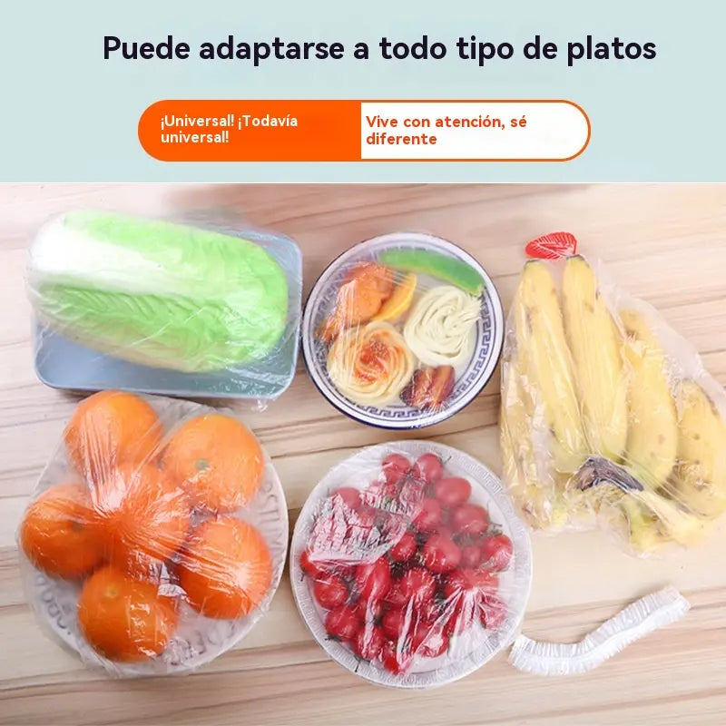 【2 bolsa, 200 piezas】Tapa de frescura desechable de grado alimenticio