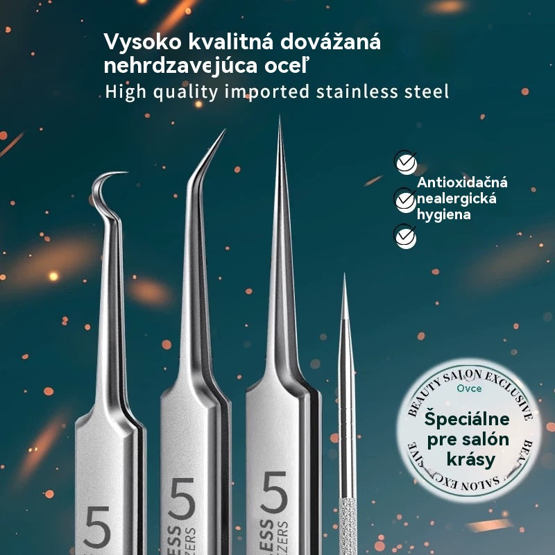 💓【Kúp 1 a získaj 1 zadarmo】Najpredávanejšia💥Sada pinziet na čierne bodky lekárskej kvality - Rôzne hroty pre presné odstránenie akné, milíí a čiernych bodiek. (2 položky)