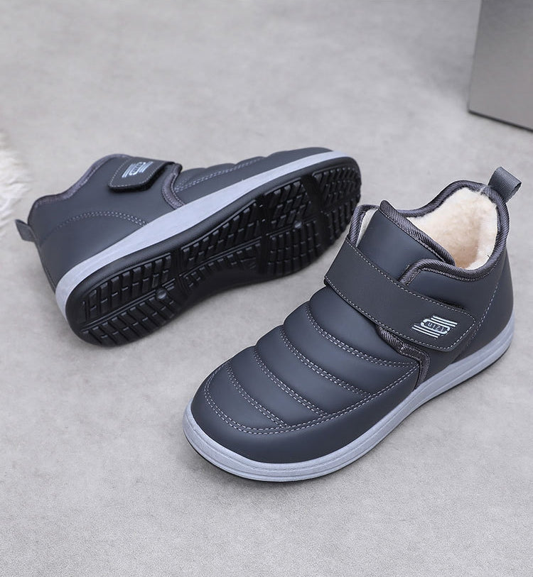 【50%OFF】【39-44】🔥2025 Nuevo estilo de invierno más zapatos de hombre impermeables y antideslizantes de terciopelo y cuero genuino engrosado