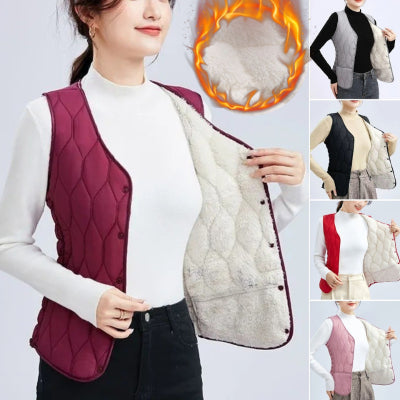 💟【45% OFF】🔥Женска жилетка с мека и топла подплата – Идеална за зимата, осигурява комфорт и топлина с вътрешна флисовата подплата. Стилна и удобна за всеки ден!