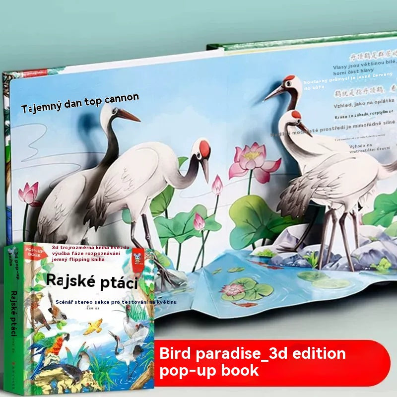 📖✨【1 kus, 4 témy na výber】Interaktívna 3D priestorová kniha pre deti – objavte zvieratá pri každom otočení stránky.