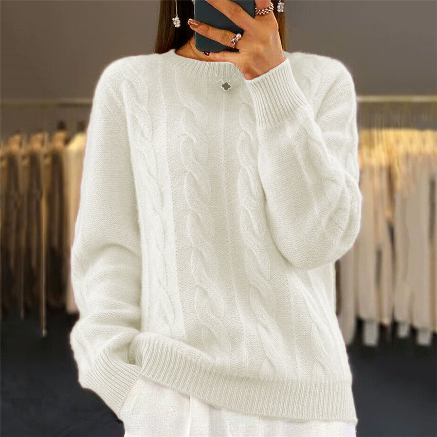 🔥✨【Jesenný nový štýl】【S-2XL】2025 Jednofarebný vysokokvalitný, mäkký a pohodlný vlnový sveter.