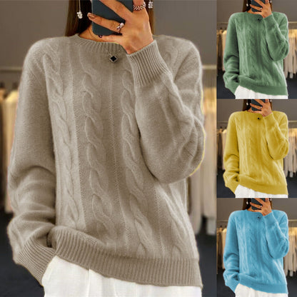 🔥✨【Jesenný nový štýl】【S-2XL】2025 Jednofarebný vysokokvalitný, mäkký a pohodlný vlnový sveter.