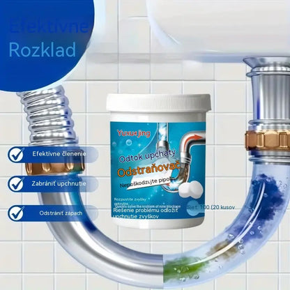🔥【Kúpte 1, dostanete 1 zadarmo】 ❤️ Výkonné šumivé čistiace tablety, ktoré rýchlo rozpúšťajú upchatie spôsobené mastnými vlasmi a uvoľňujú upchaté odtoky; zároveň dezodorujú a majú antibakteriálne účinky.