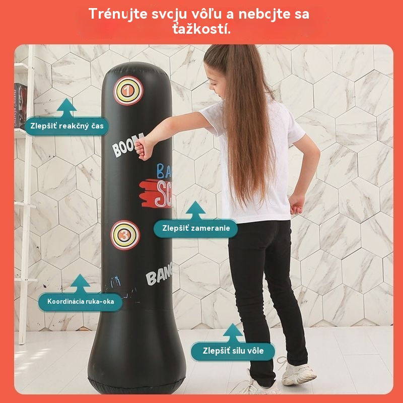 💪【50% zľava】🥊 Detské boxovacie vrece, odolný, stabilný a ľahko použiteľný | Zlepšuje reakčnú rýchlosť a koordináciu
