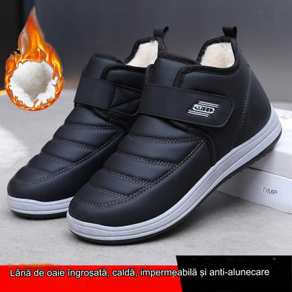 【50%OFF】【39-44】🔥2025 Nuevo estilo de invierno más zapatos de hombre impermeables y antideslizantes de terciopelo y cuero genuino engrosado