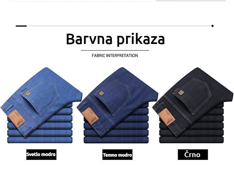 👖👖 【Kupite 1, dobite 1 gratis】Stilne moške kavbojke – Udobne, vsestranske in popolne za vsakodnevno nošenje