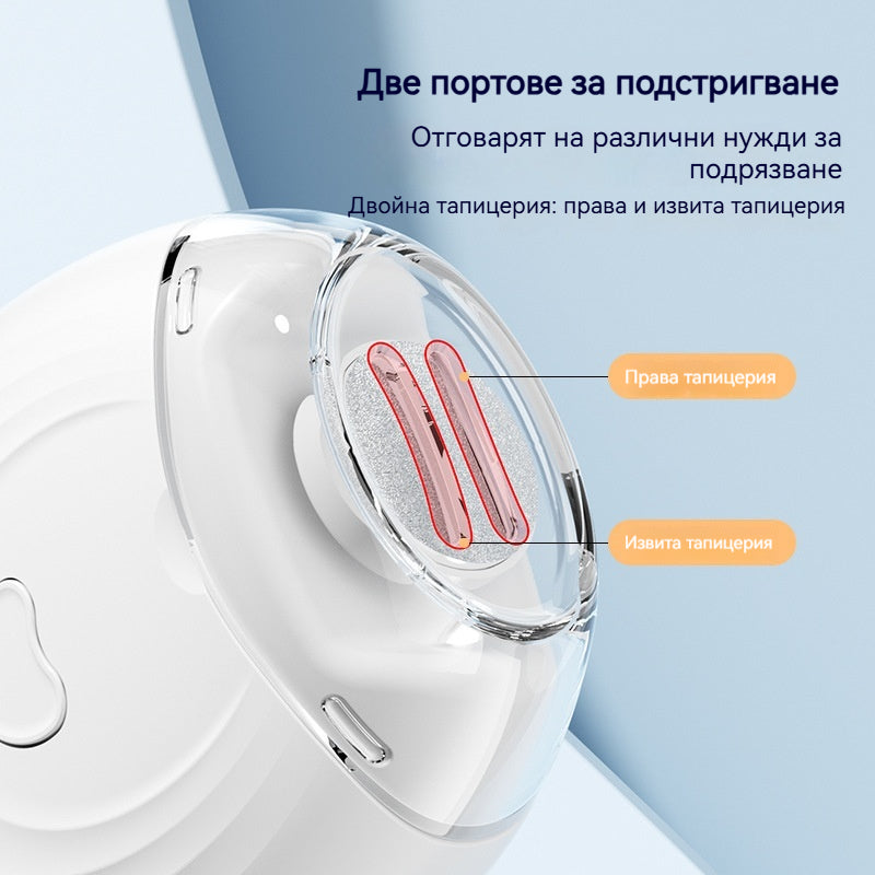 💅 Купете 1, вземете 1 безплатно! ✨ Електрическа машинка за подстригване и полиране на нокти 2 в 1: Перфектни нокти като от салон, направо у дома! ✨ 👶🔧